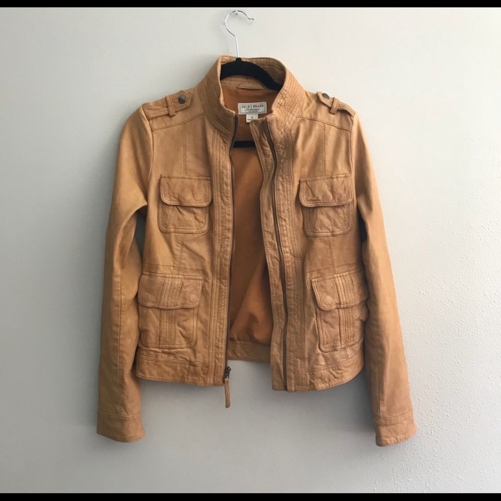 Lucky brand small leather jacket